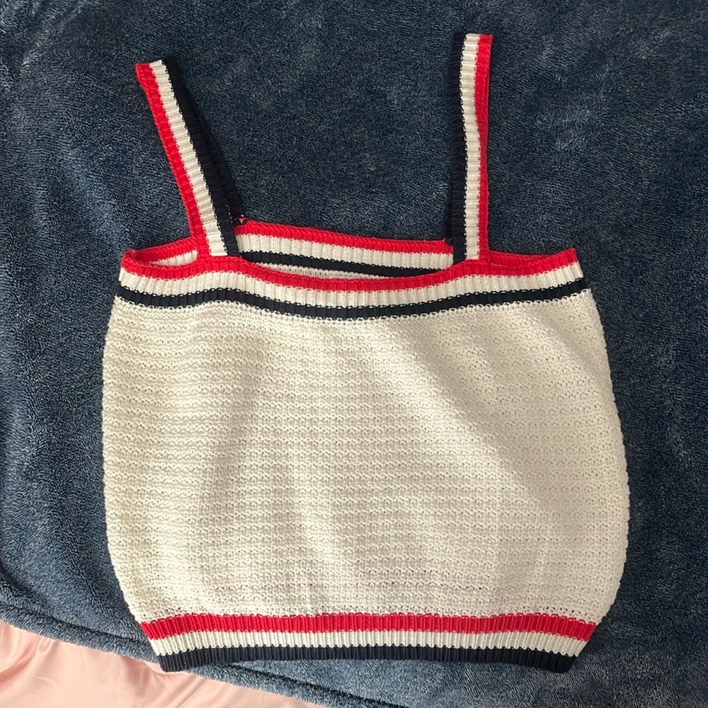 Womens red, white, and navy blue tank! I love this tank but have never worn it!